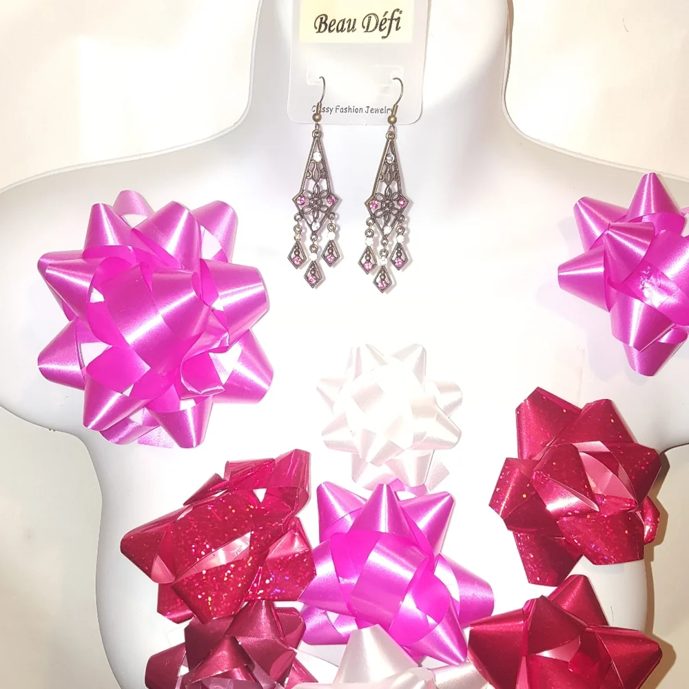 New Majestic teardrop rhinestone classy design earrings - Picture 7 of 12